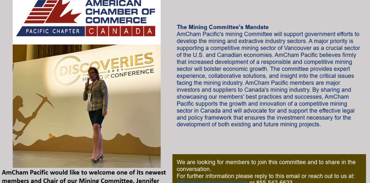 J Burge Named AmCham Pacific Mining Committee Chair