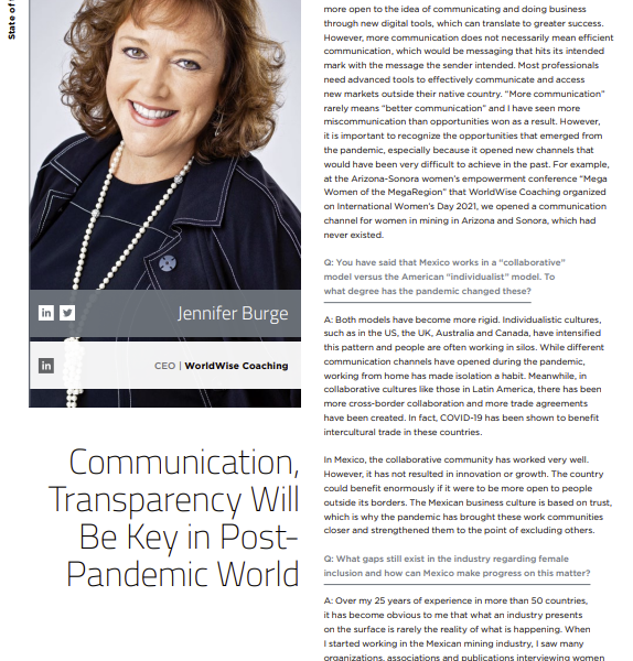 Communication, Transparency Will Be Key in Post- Pandemic World
